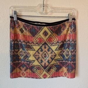 Sun & Moon Size Large Women's Sequins Skirt. Boho